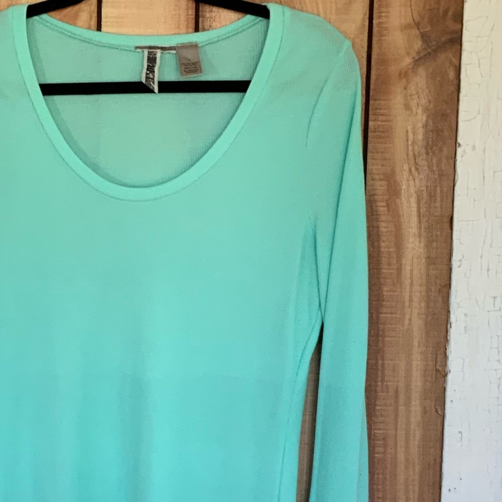 BKE Thermal Shirt with Crochet Detail Sleeves